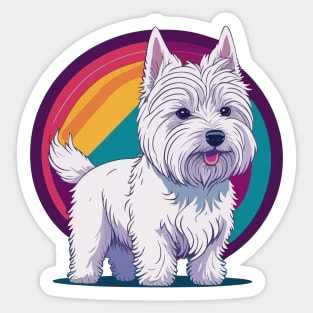 West Highland Terrier Portrait Sticker